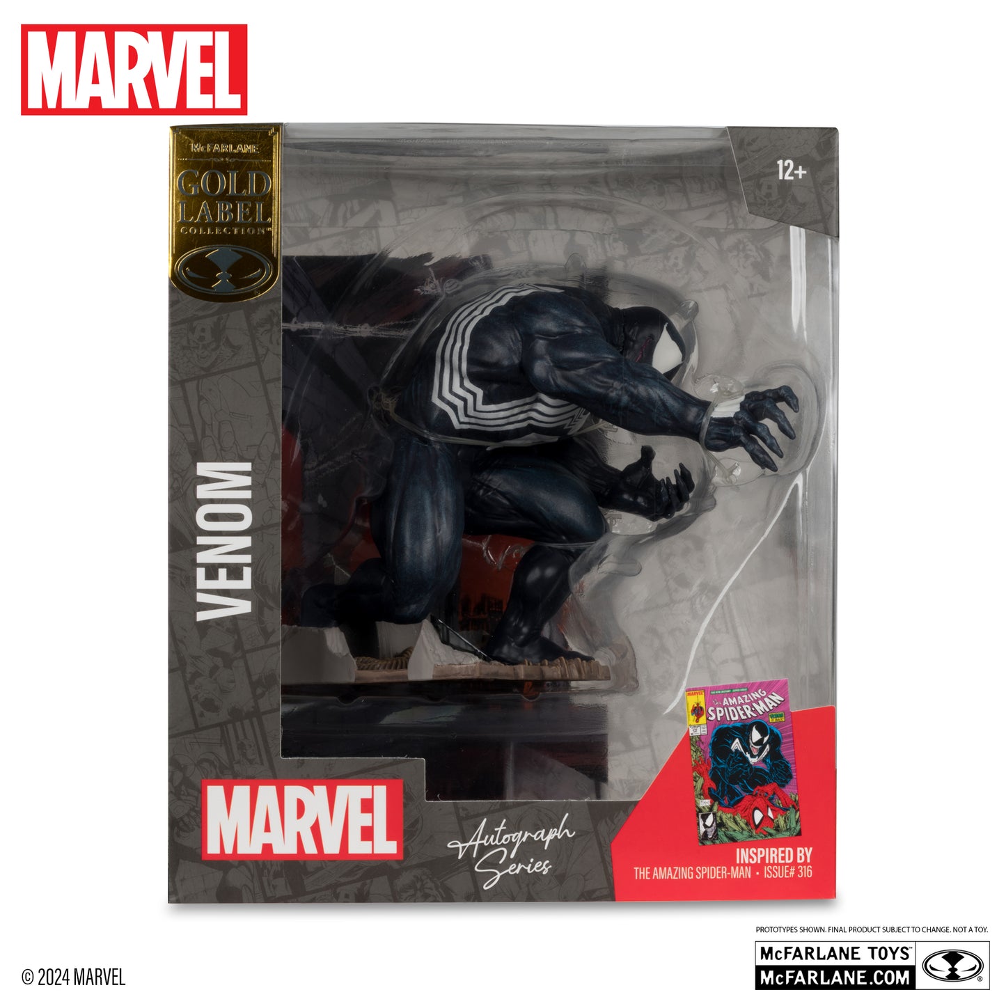 MARVEL COLLECTION 1:10TH WV2 - VENOM (THE AMAZING SPIDER-MAN #316)