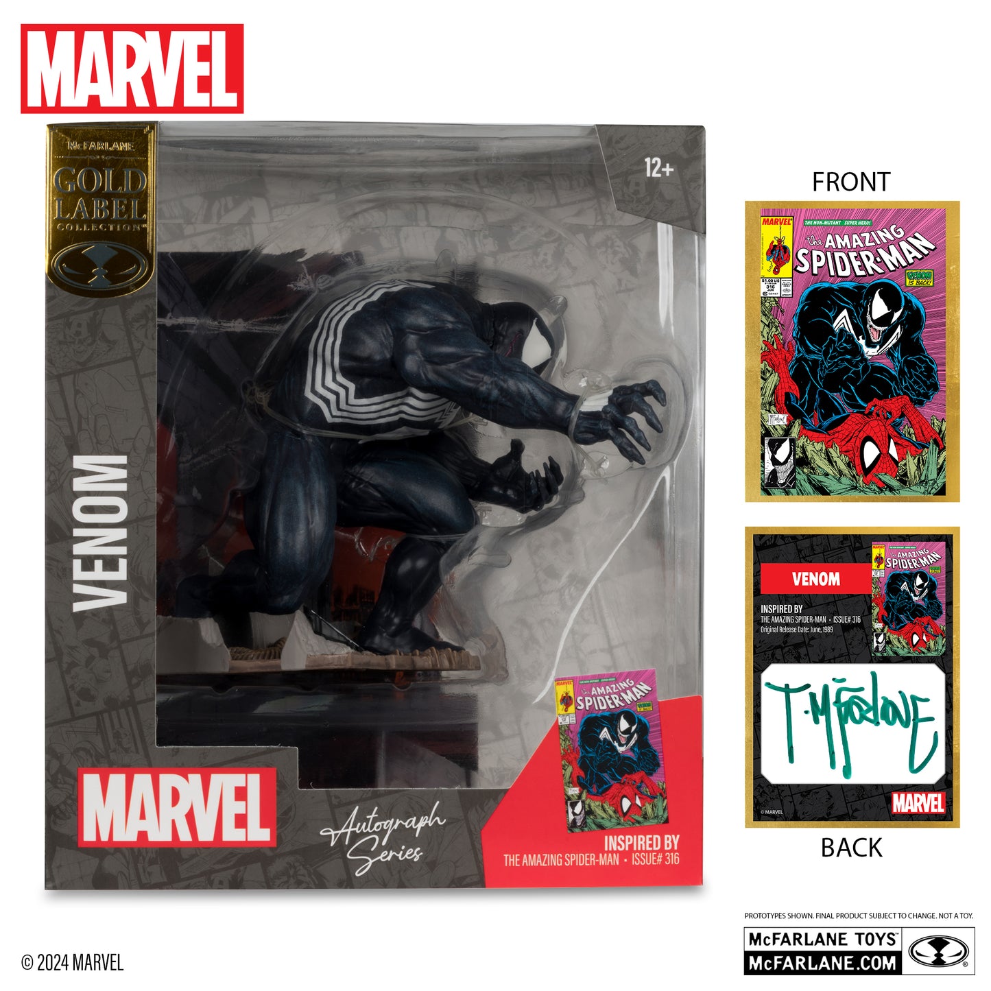 MARVEL COLLECTION 1:10TH WV2 - VENOM (THE AMAZING SPIDER-MAN #316)