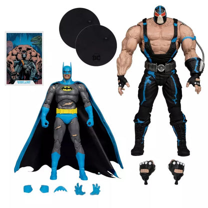 DC MULTIVERSE 7IN WITH MEGAFIG 2PK - BATMAN VS BANE (KNIGHTFALL)