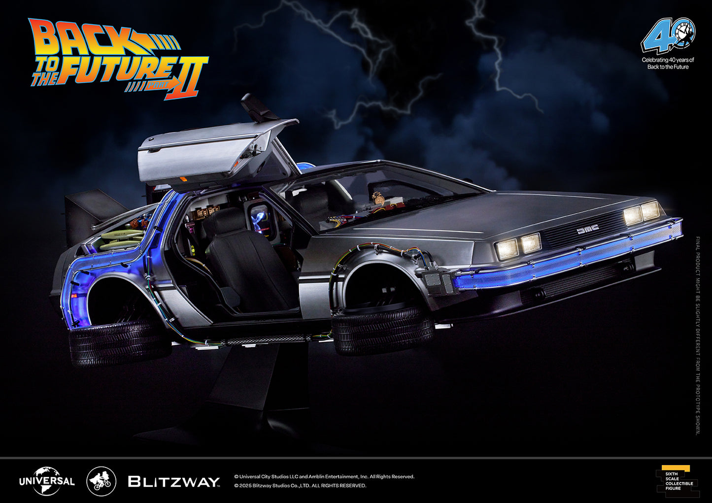 Back to the Future II ‘Time Machine’ Universal Studios BW-UMS 12201  Premium UMS 1/6 Scale Vehicle