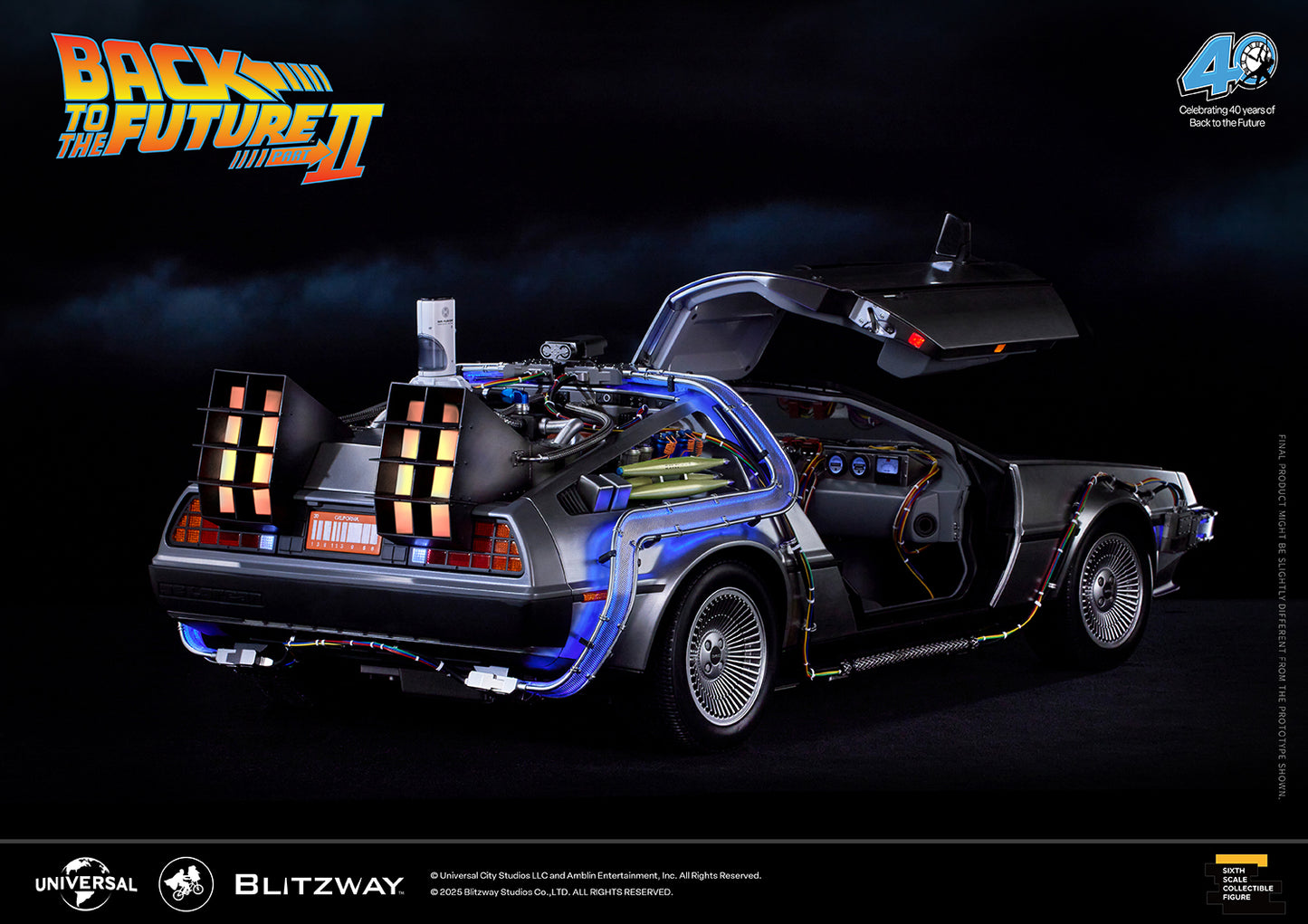 Back to the Future II ‘Time Machine’ Universal Studios BW-UMS 12201  Premium UMS 1/6 Scale Vehicle