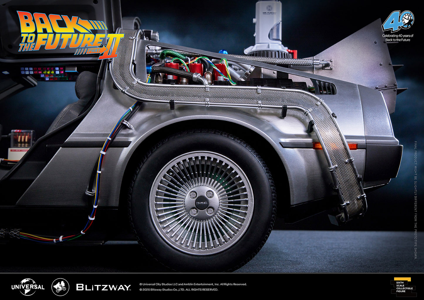 Back to the Future II ‘Time Machine’ Universal Studios BW-UMS 12201  Premium UMS 1/6 Scale Vehicle