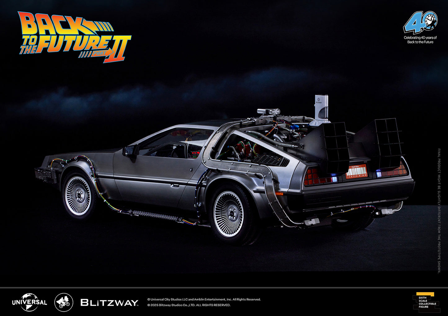Back to the Future II ‘Time Machine’ Universal Studios BW-UMS 12201  Premium UMS 1/6 Scale Vehicle