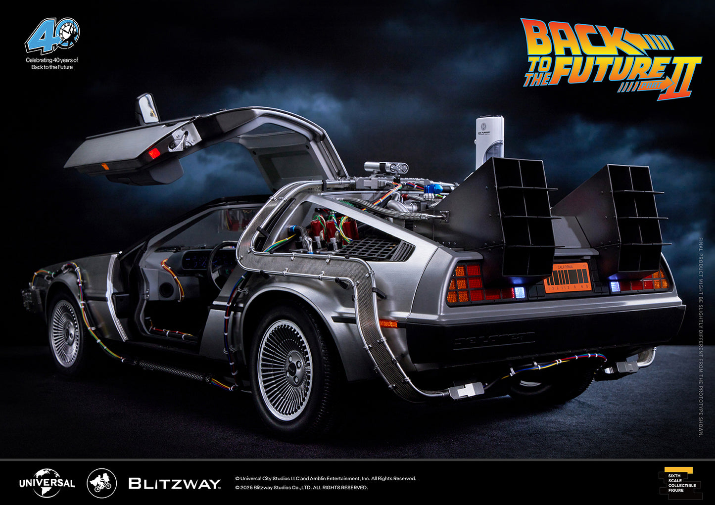 Back to the Future II ‘Time Machine’ Universal Studios BW-UMS 12201  Premium UMS 1/6 Scale Vehicle