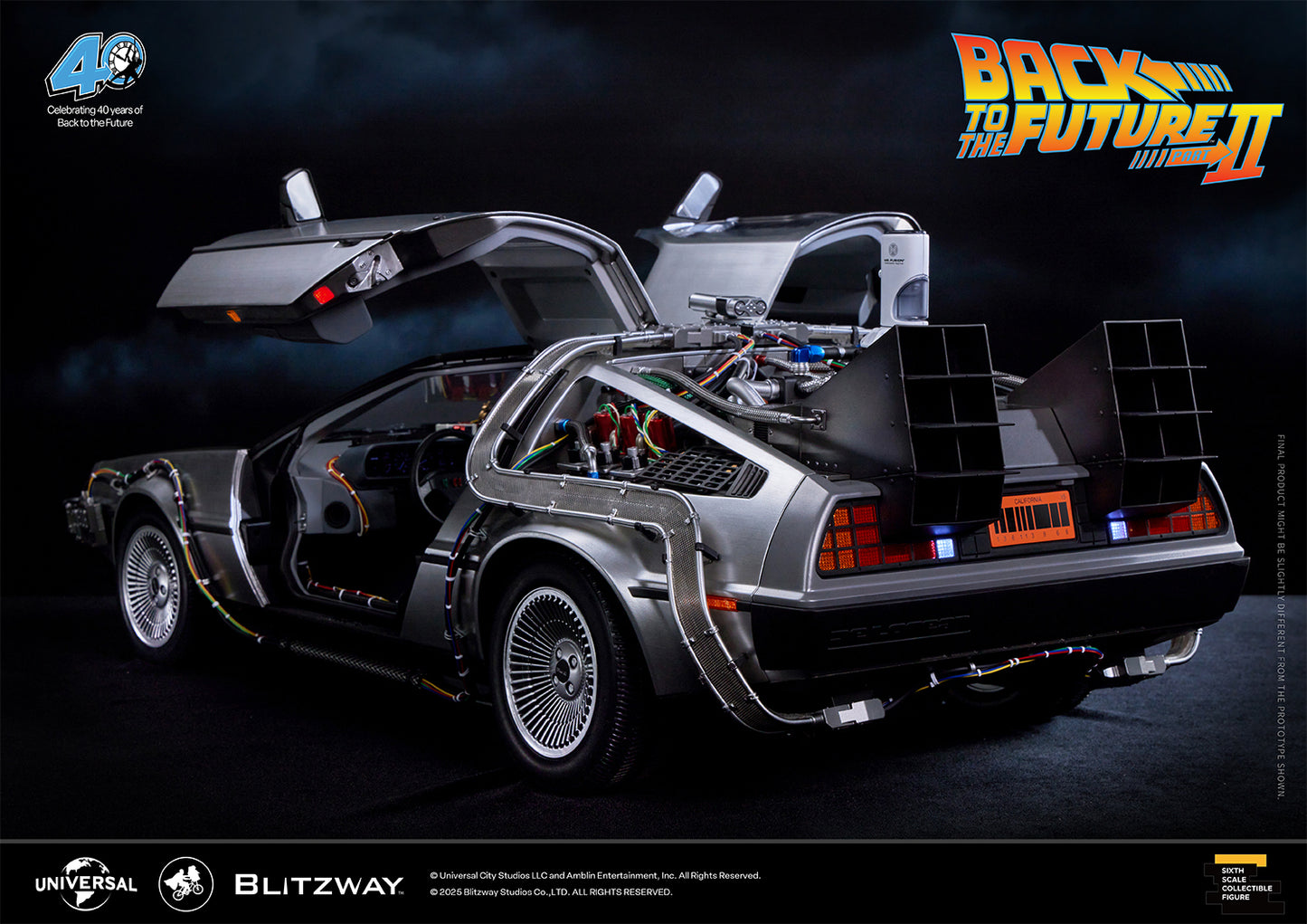 Back to the Future II ‘Time Machine’ Universal Studios BW-UMS 12201  Premium UMS 1/6 Scale Vehicle