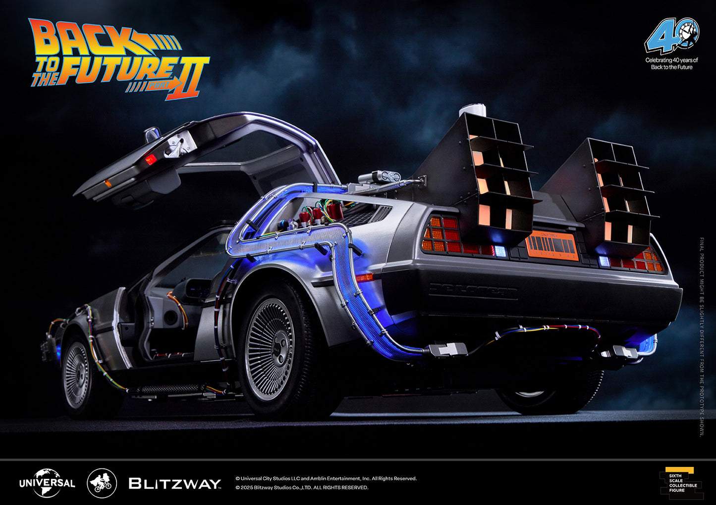 Back to the Future II ‘Time Machine’ Universal Studios BW-UMS 12201  Premium UMS 1/6 Scale Vehicle