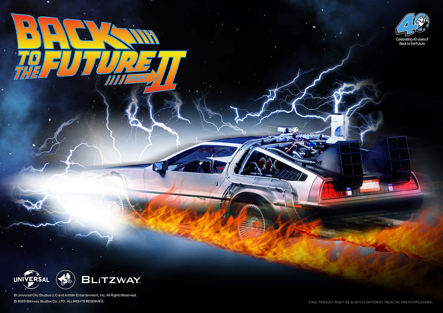 Back to the Future II ‘Time Machine’ Universal Studios BW-UMS 12201  Premium UMS 1/6 Scale Vehicle