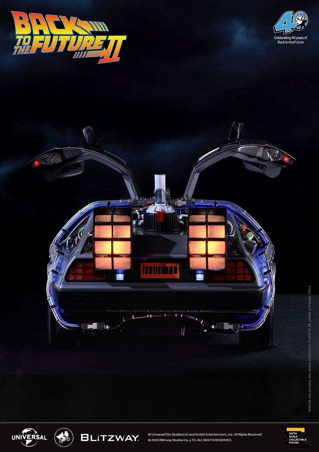 Back to the Future II ‘Time Machine’ Universal Studios BW-UMS 12201  Premium UMS 1/6 Scale Vehicle