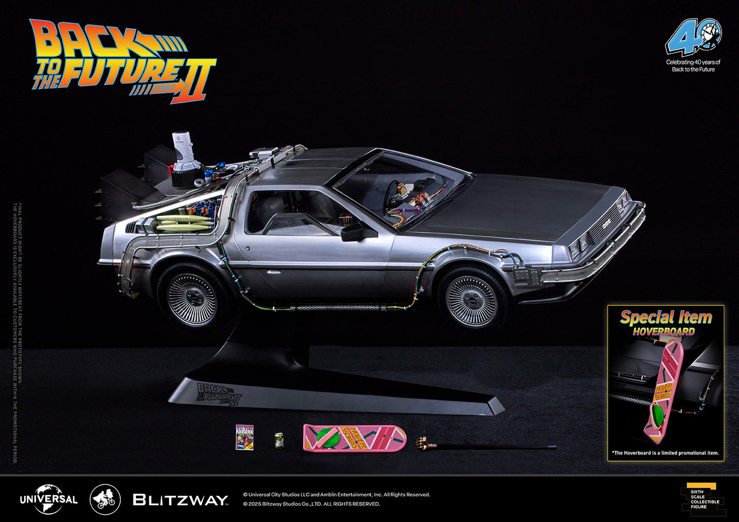 Back to the Future II ‘Time Machine’ Universal Studios BW-UMS 12201  Premium UMS 1/6 Scale Vehicle