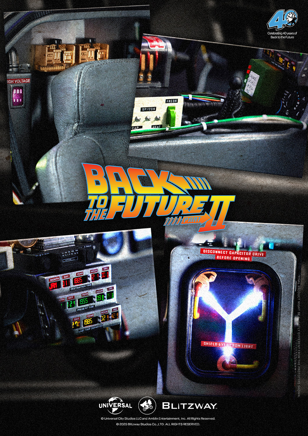 Back to the Future II ‘Time Machine’ Universal Studios BW-UMS 12201  Premium UMS 1/6 Scale Vehicle