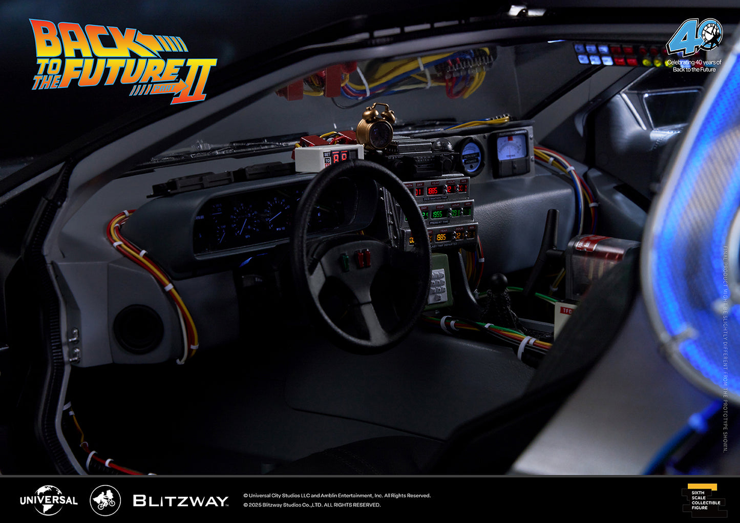 Back to the Future II ‘Time Machine’ Universal Studios BW-UMS 12201  Premium UMS 1/6 Scale Vehicle
