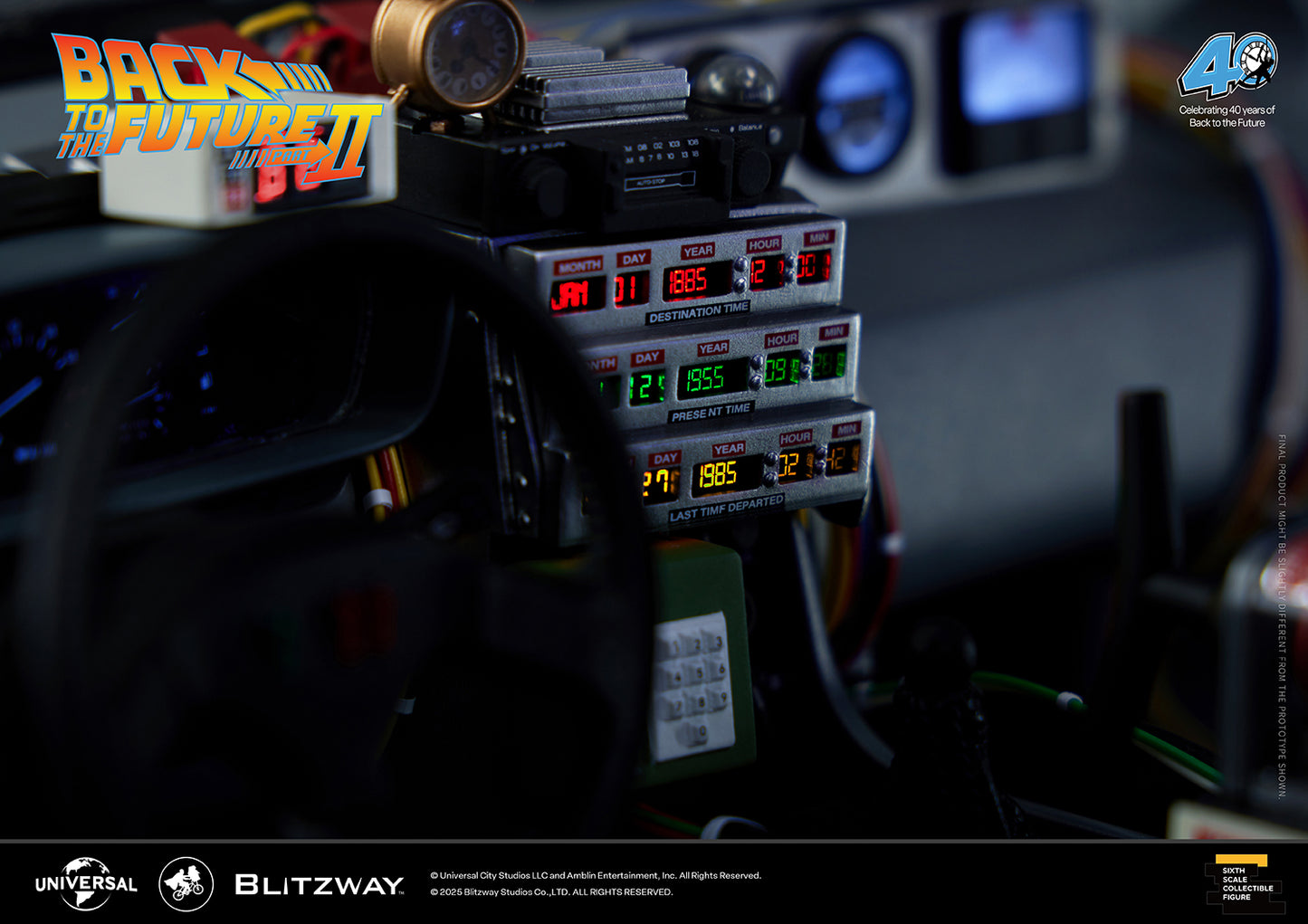Back to the Future II ‘Time Machine’ Universal Studios BW-UMS 12201  Premium UMS 1/6 Scale Vehicle