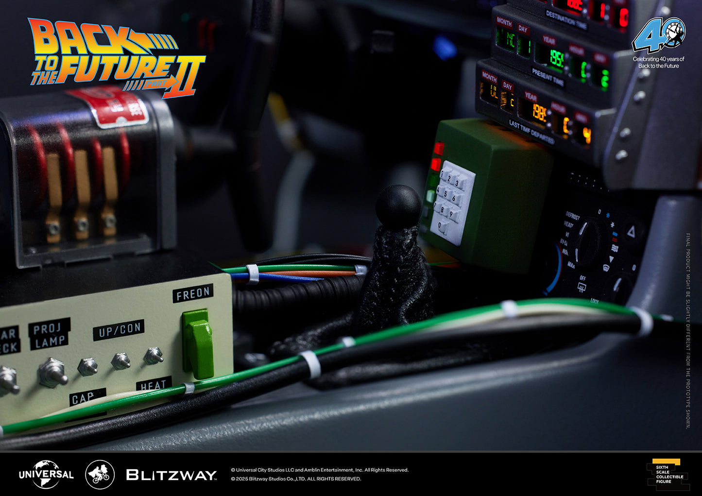 Back to the Future II ‘Time Machine’ Universal Studios BW-UMS 12201  Premium UMS 1/6 Scale Vehicle