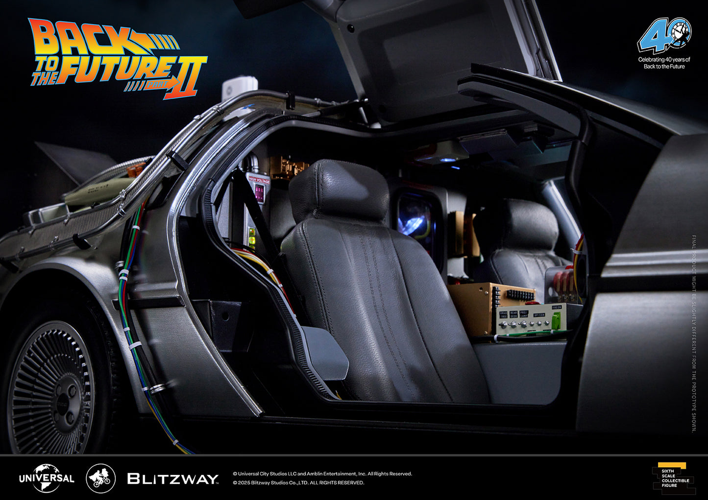 Back to the Future II ‘Time Machine’ Universal Studios BW-UMS 12201  Premium UMS 1/6 Scale Vehicle