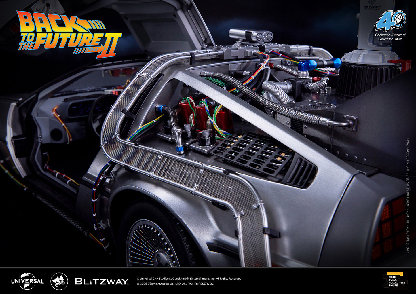 Back to the Future II ‘Time Machine’ Universal Studios BW-UMS 12201  Premium UMS 1/6 Scale Vehicle