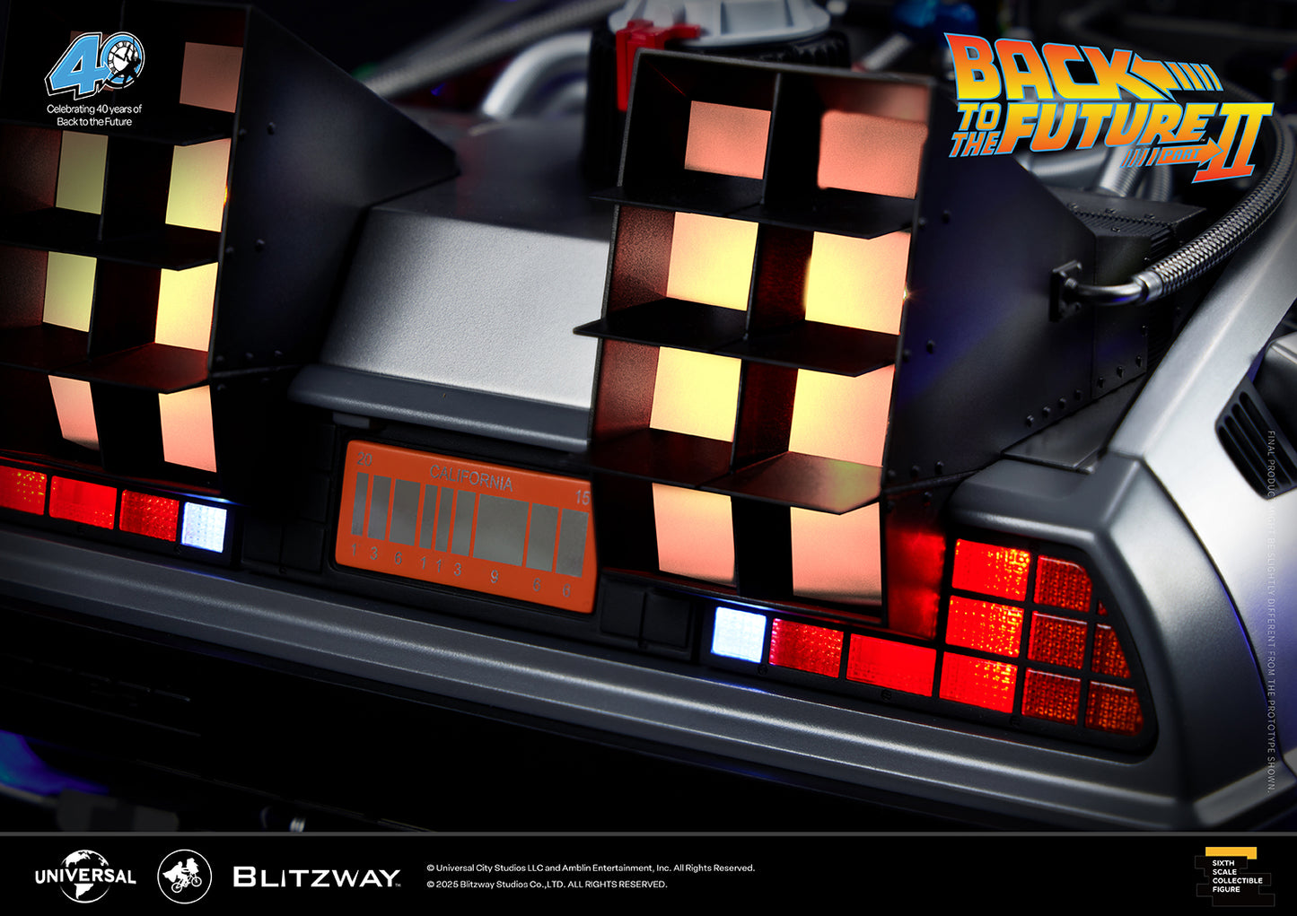 Back to the Future II ‘Time Machine’ Universal Studios BW-UMS 12201  Premium UMS 1/6 Scale Vehicle