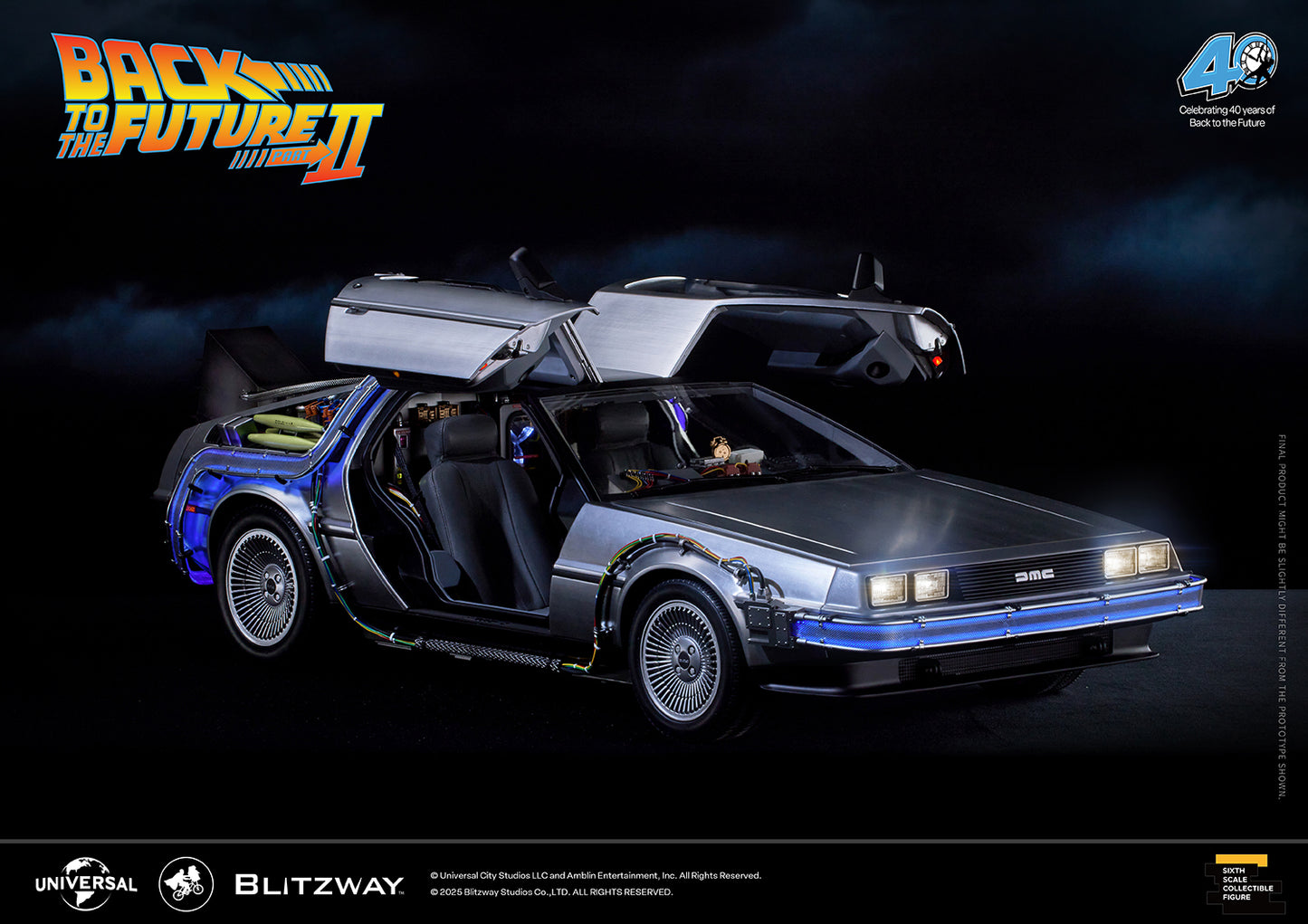 Back to the Future II ‘Time Machine’ Universal Studios BW-UMS 12201  Premium UMS 1/6 Scale Vehicle