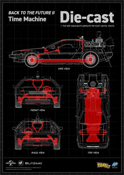 Back to the Future II ‘Time Machine’ Universal Studios BW-UMS 12201  Premium UMS 1/6 Scale Vehicle