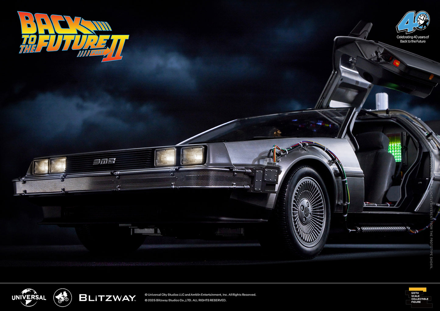 Back to the Future II ‘Time Machine’ Universal Studios BW-UMS 12201  Premium UMS 1/6 Scale Vehicle