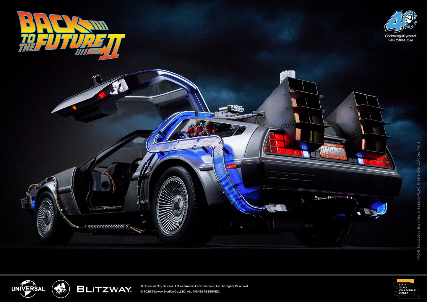Back to the Future II ‘Time Machine’ Universal Studios BW-UMS 12201  Premium UMS 1/6 Scale Vehicle