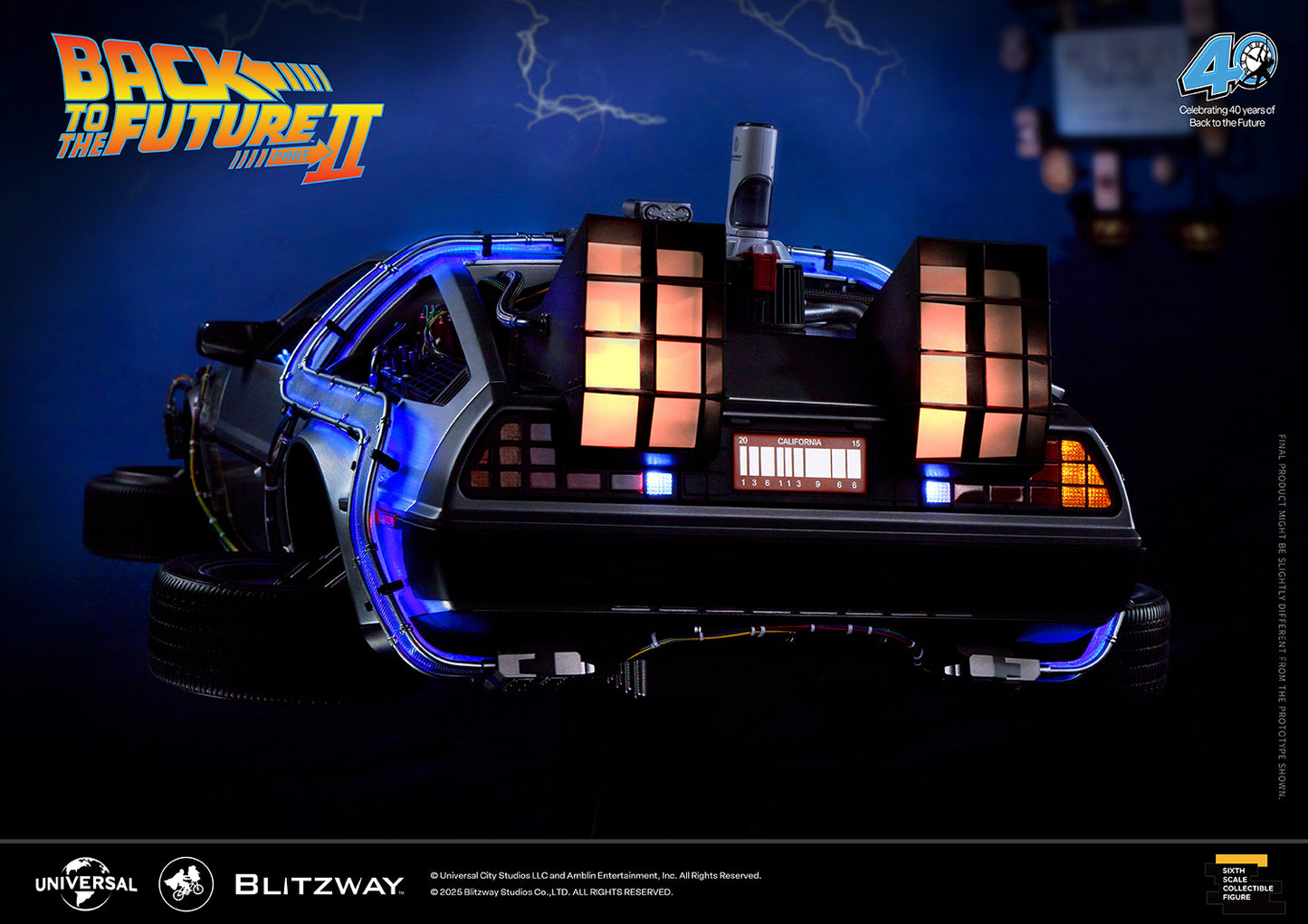 Back to the Future II ‘Time Machine’ Universal Studios BW-UMS 12201  Premium UMS 1/6 Scale Vehicle