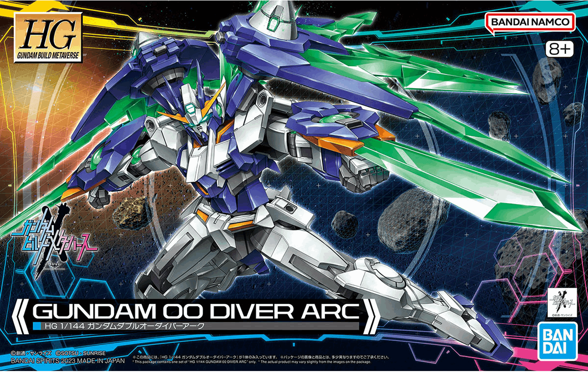 1/144 HG Gundam 00 Diver Arc (Gundam Build Metaverse) by Bandai Namco