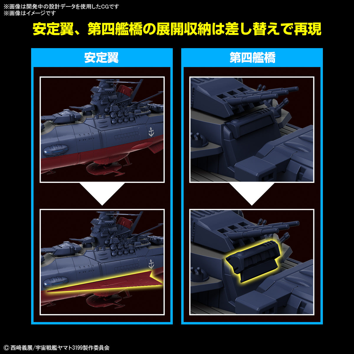 1/1000 SPACE BATTLESHIP YAMATO 3199